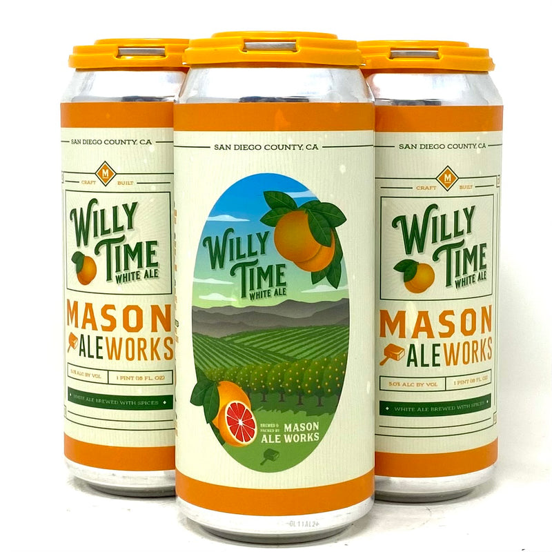 MASON ALEWORKS WILLY TIME WHITE ALE 16oz can