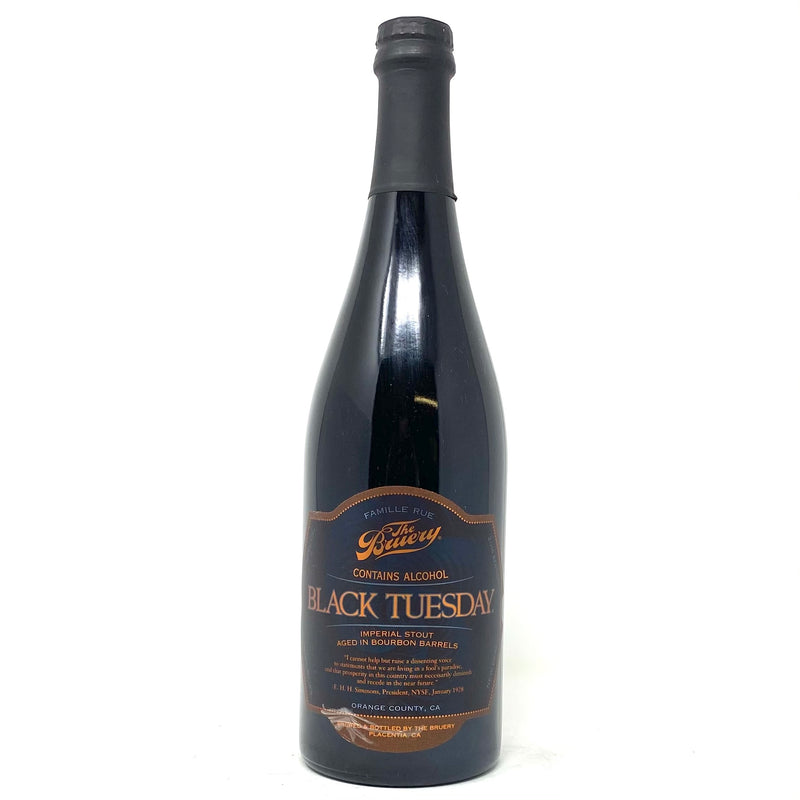 THE BRUERY 2016 BLACK TUESDAY B.B.A. IMPERIAL STOUT 750ml Bottle ***LIMIT 1 OF ANY YEAR PER ORDER***